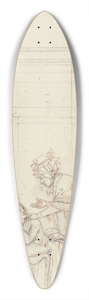 Daniel Nikolaus Chodowiecki - Clarissa kniet mit gefalteten Hnden 39.3 inch art pintail longboard deck Daniel Nikolaus Chodowiecki - Clarissa kniet mit gefalteten Hnden 39.3 inch art pintail longboard deck