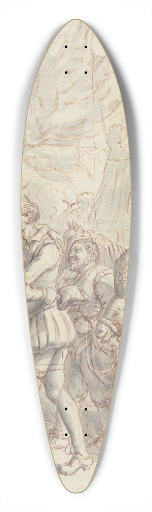 Daniel Nikolaus Chodowiecki - Don Quijote umarmt den Pfarrer 39.3 inch art pintail longboard deck