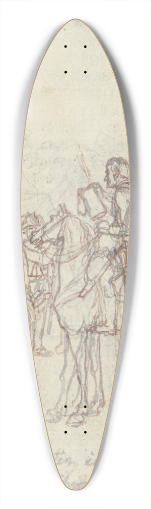 Daniel Nikolaus Chodowiecki - General Ziethen on horseback 39.3 inch art pintail longboard deck