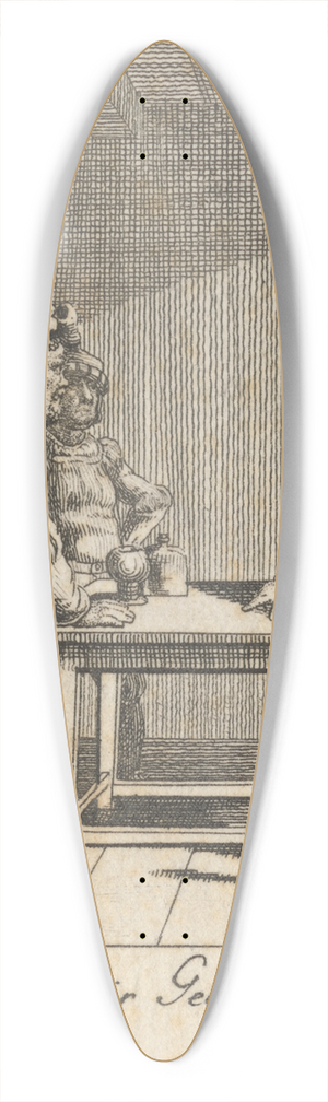 Daniel Nikolaus Chodowiecki - Henry IV, Part I, Act III, Scene III 39.3 inch art pintail longboard deck