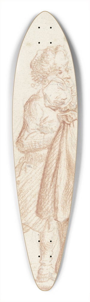 Daniel Nikolaus Chodowiecki - The beadle of beggars 39.3 inch art pintail longboard deck
