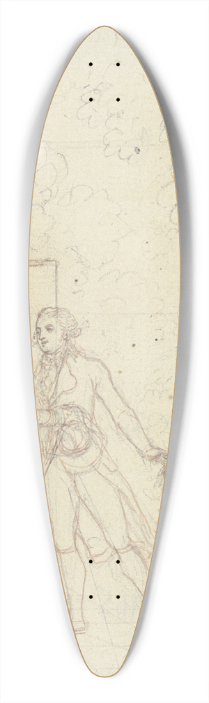 Daniel Nikolaus Chodowiecki - The happiness of friendship 39.3 inch art pintail longboard deck