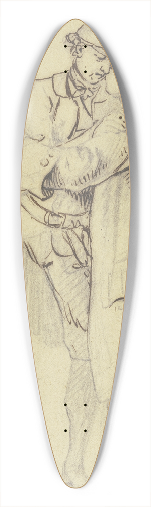 Daniel Nikolaus Chodowiecki - Zwei Mnner nehmen Abschied voneinander 39.3 inch art pintail longboard deck