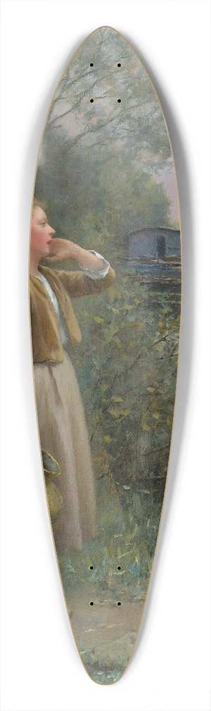Daniel Ridgway Knight - Girl With Water Jug 39.3 inch art pintail longboard deck