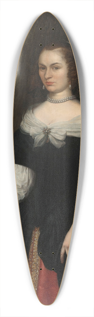 Daniel Vertangen - Portrait of Dina Lems, Wife of Jan Valckenburgh 39.3 inch art pintail longboard deck