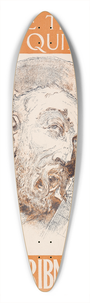 Daniel Vierge - On the trail of Don Quixote 39.3 inch art pintail longboard deck