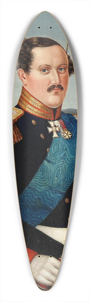 Danish painter, 19th century - Portrait of Prince Frederik (VII) of Denmark 39.3 inch art pintail longboard deck