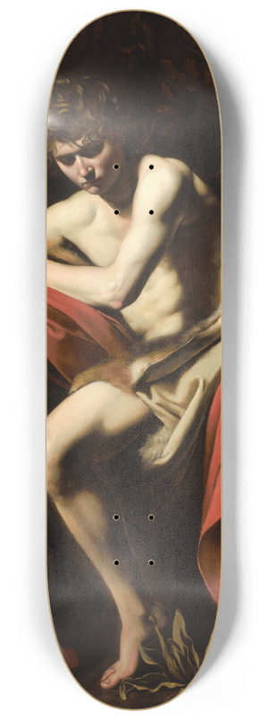 Caravaggio - Saint John The Baptist In The Wilderness 8.25 inch art skate deck