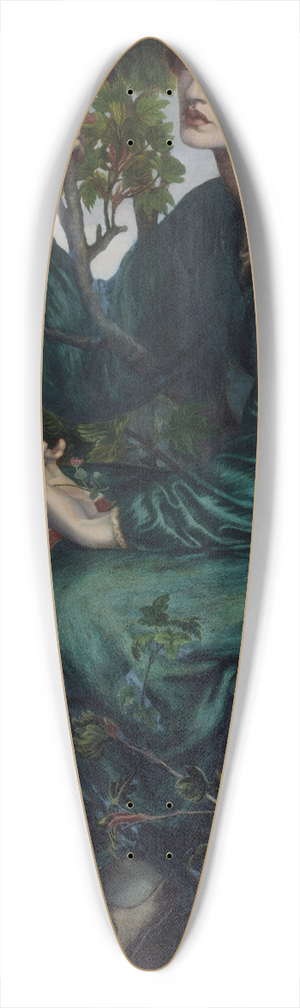 Dante Gabriel Rossetti - The Day Dream 39.3 inch art pintail longboard deck