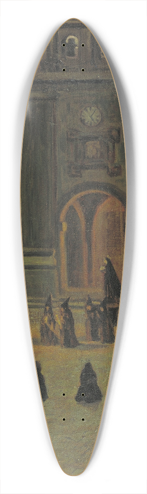 Daro de Regoyos - Good Friday Morning in Ordua 39.3 inch art pintail longboard deck
