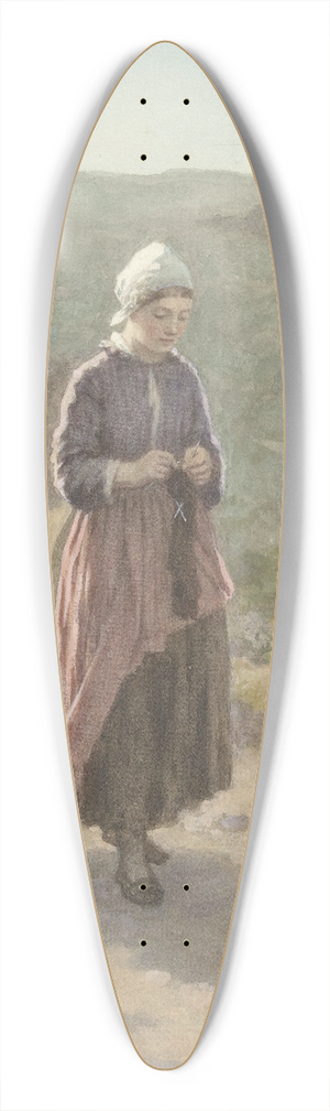 David Adolph Constant Artz - In de duinen te Zandvoort 39.3 inch art pintail longboard deck