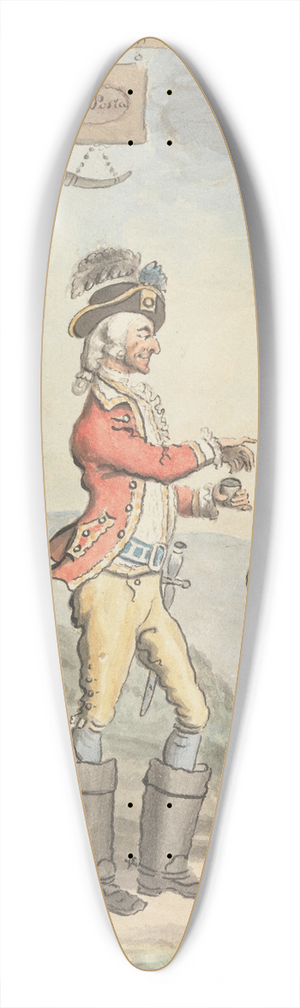 David Allan - At La Posta 39.3 inch art pintail longboard deck