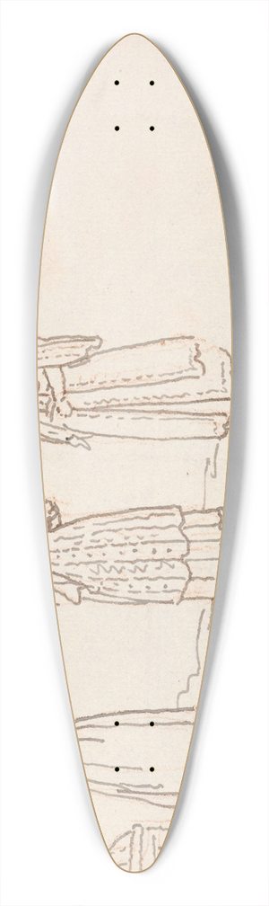 David Allan - Costume Study 2 39.3 inch art pintail longboard deck