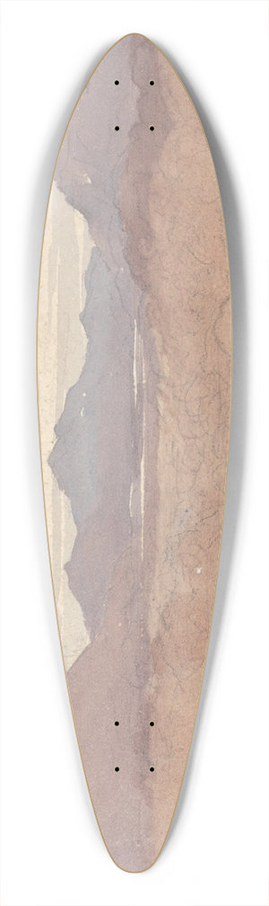 David Cox - A Mountainous View, North Wales 39.3 inch art pintail longboard deck