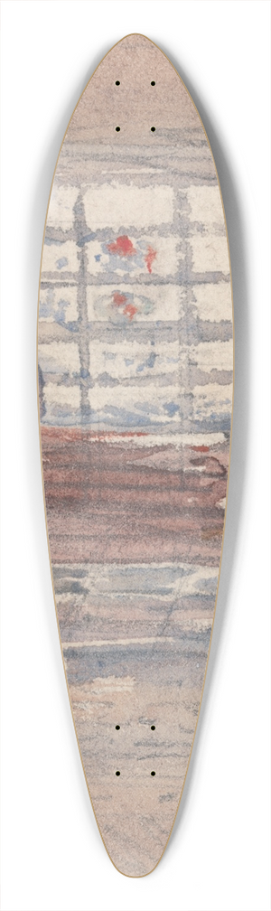 David Cox - A Tudor Room with Figures 39.3 inch art pintail longboard deck