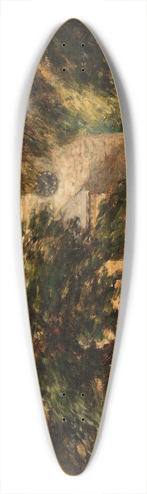 David Cox - Harborne Church, near Birmingham 39.3 inch art pintail longboard deck