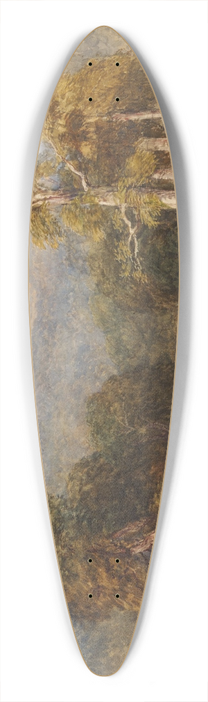 David Cox Jnr - Junction of the Llugwy and Conway 39.3 inch art pintail longboard deck
