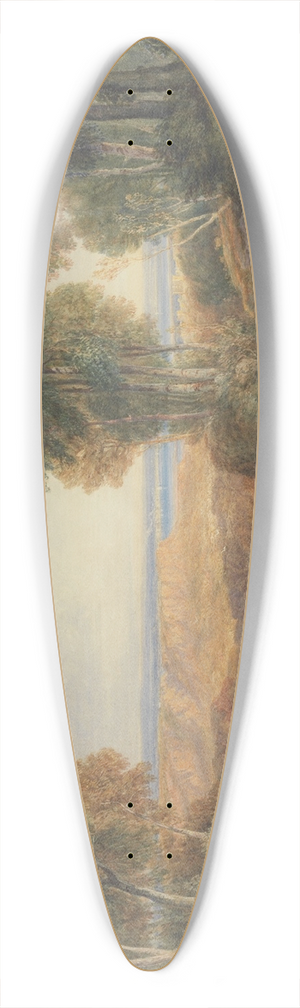 David Cox - The Junction of the Severn and the Wye with Chepstow in the Distance 39.3 inch art pintail longboard deck