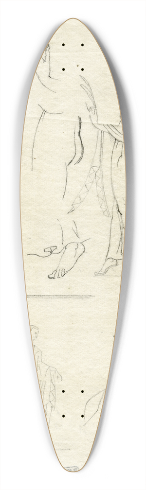 David Humbert de Superville - Cupid and Psyche, the Borghese dancers and part of another relief 39.3 inch art pintail longboard deck