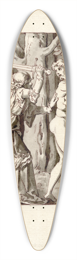 David Humbert de Superville - De engel verdijft Adam en Eva uit h. paradijs 39.3 inch art pintail longboard deck