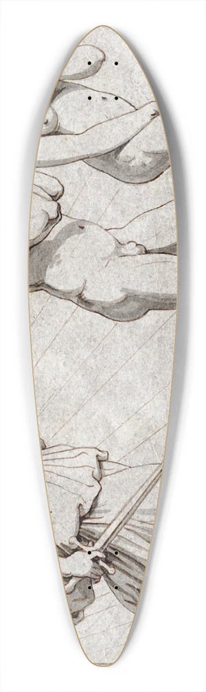 David Humbert de Superville - De engel verdrijft Adam en Eva uit het paradijs 39.3 inch art pintail longboard deck