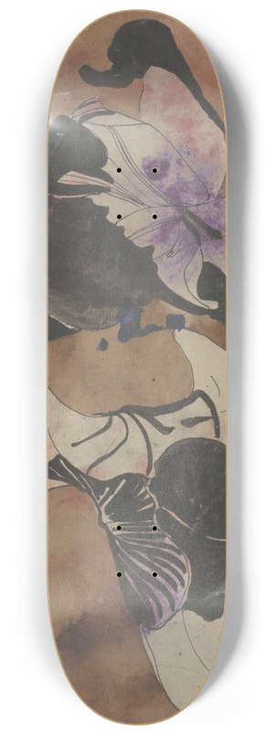 Carel Adolph Lion Cachet - Bloemstudie 8.25 inch art skate deck