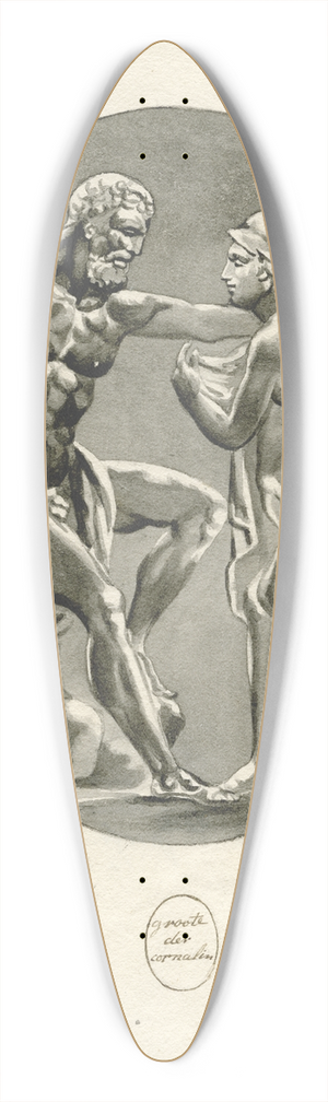 David Humbert de Superville - Hercules and Omphale 39.3 inch art pintail longboard deck