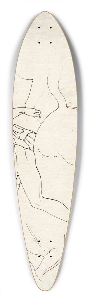 David Humbert de Superville - Horseman, after the north frieze of the Parthenon 39.3 inch art pintail longboard deck David Humbert de Superville - Horseman, after the north frieze of the Parthenon 39.3 inch art pintail longboard deck