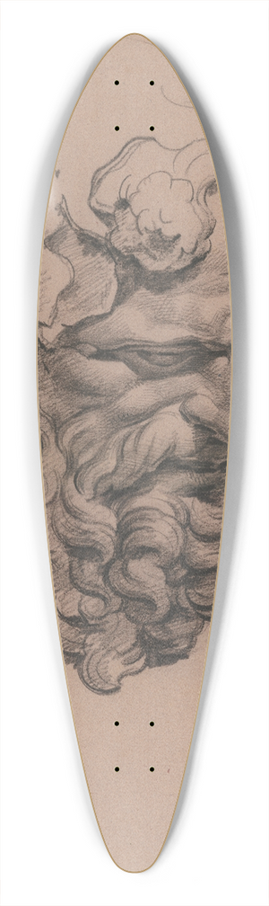 David Humbert de Superville - Kop van Silenus, driekwart naar rechts gewend 39.3 inch art pintail longboard deck