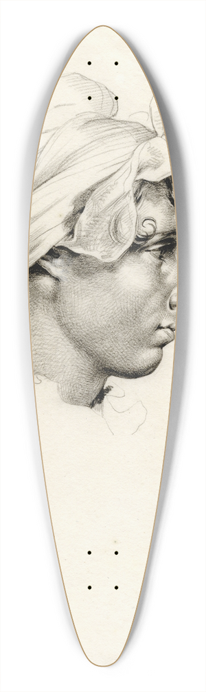 David Humbert de Superville - Portrait of Mietje Brinkman, seen in profile 39.3 inch art pintail longboard deck
