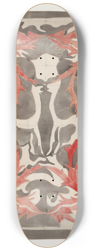 Carel Adolph Lion Cachet - Decoratief ontwerp met diermotieven 8.25 inch art skate deck