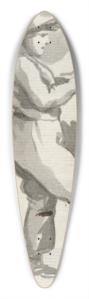 David Humbert de Superville - Staand jongetje 39.3 inch art pintail longboard deck