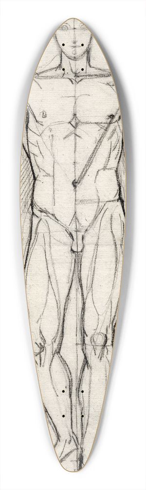David Humbert de Superville - Staand naakt e.a. schetsen 39.3 inch art pintail longboard deck