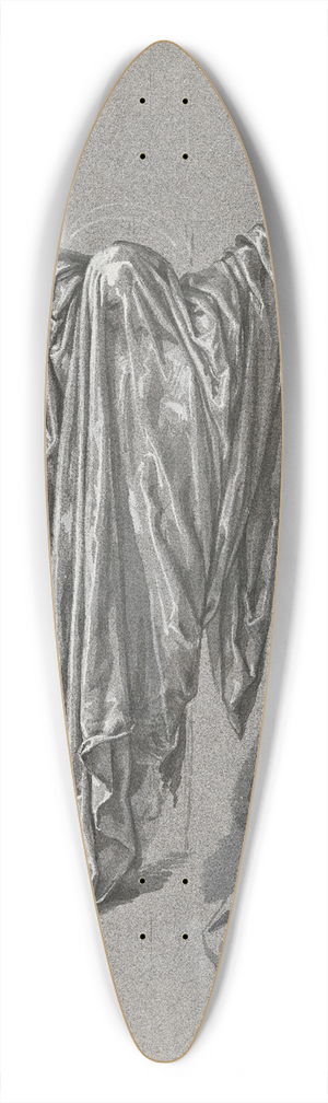 David Humbert de Superville - Study for Christ on the cross, covered with draperies 39.3 inch art pintail longboard deck