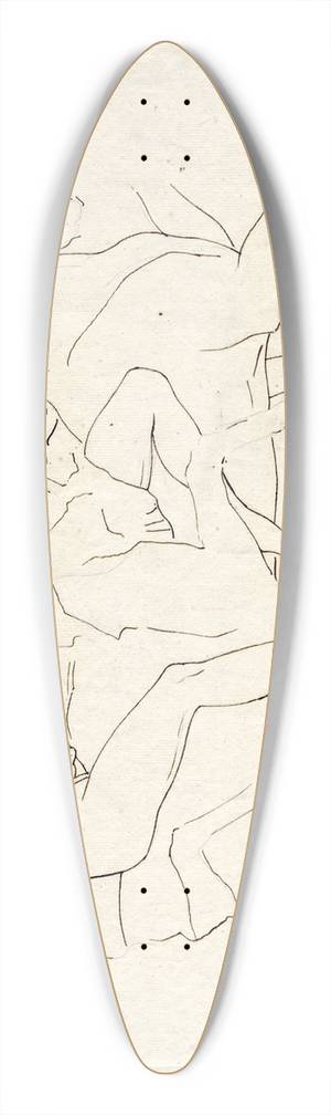 David Humbert de Superville - Two horsemen, after the south frieze of the Parthenon 39.3 inch art pintail longboard deck
