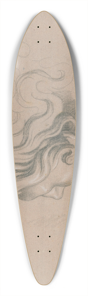 David Humbert de Superville - Vrouwenkop: naar links en schuin van achter gezien 39.3 inch art pintail longboard deck