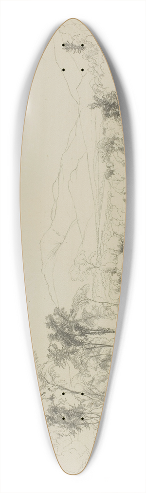 David Johnson - July  Mount Lafayette, N.H. 39.3 inch art pintail longboard deck