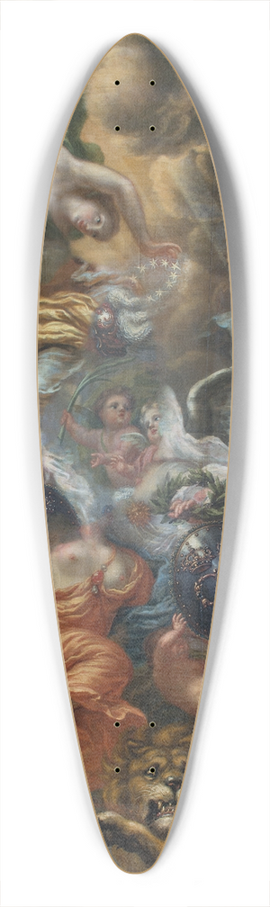 David Klcker Ehrenstrahl - Allegory of the illustrious achievements of Swedish kings 39.3 inch art pintail longboard deck