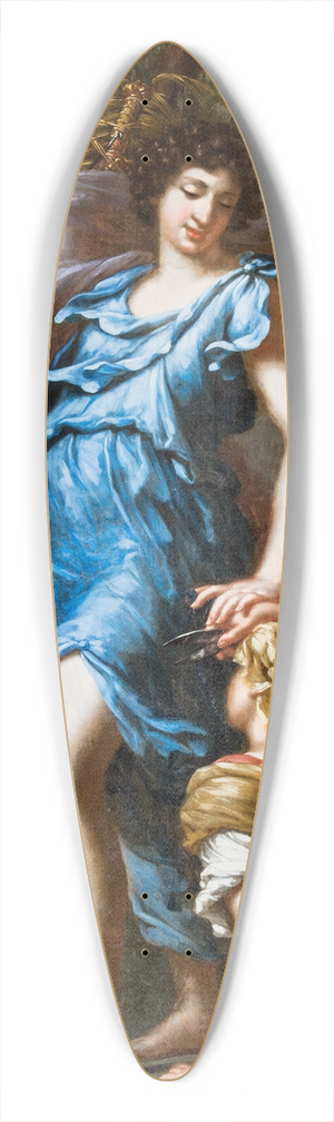 David Klcker Ehrenstrahl - King Charles XIs guardian angel. Allegory 39.3 inch art pintail longboard deck