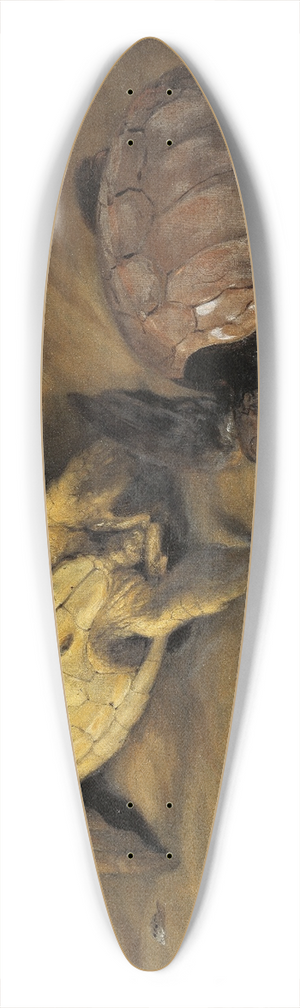 David Klcker Ehrenstrahl - Tv skldpaddor 39.3 inch art pintail longboard deck