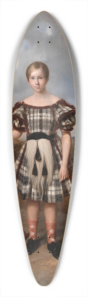 David mile Joseph de Noter - A young Highland huntsman 39.3 inch art pintail longboard deck