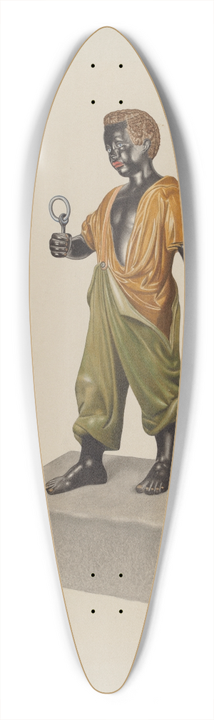 David P Willoughby - Hitching Post 39.3 inch art pintail longboard deck