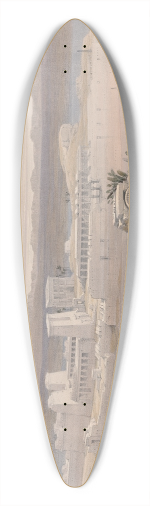 David Roberts - General view of the Island of Phil, Nubia. Nov. 18th, 1838. 39.3 inch art pintail longboard deck