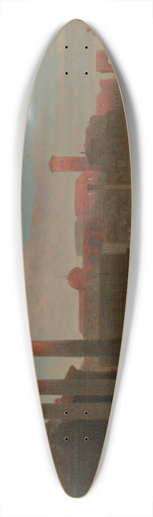 David Roberts - The Remains of the Roman Forum 39.3 inch art pintail longboard deck