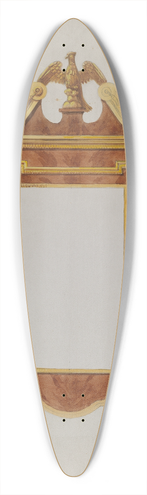 David S. De Vault - Mirror Frame 39.3 inch art pintail longboard deck