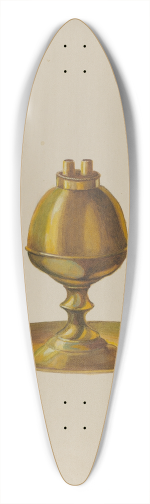 David S. De Vault - Sperm Oil Lamp 39.3 inch art pintail longboard deck