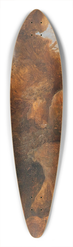 David Teniers The Younger - A landscape with Saint Jerome outside a grotto 39.3 inch art pintail longboard deck