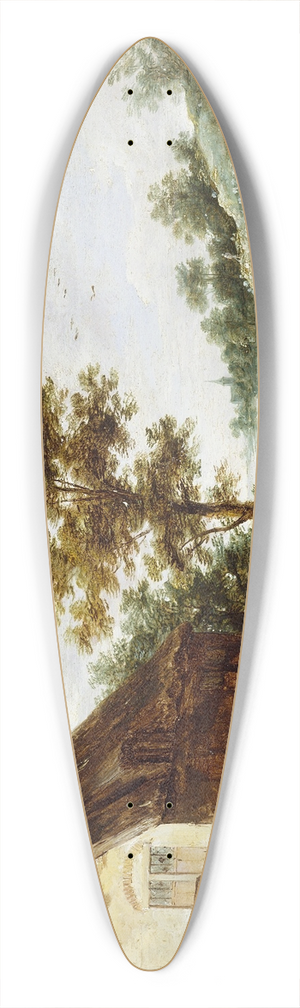 David Teniers The Younger - A Riverside Inn 39.3 inch art pintail longboard deck
