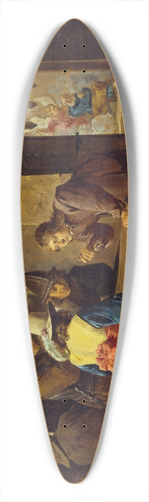 David Teniers The Younger - The Deliverance of Saint Peter 39.3 inch art pintail longboard deck