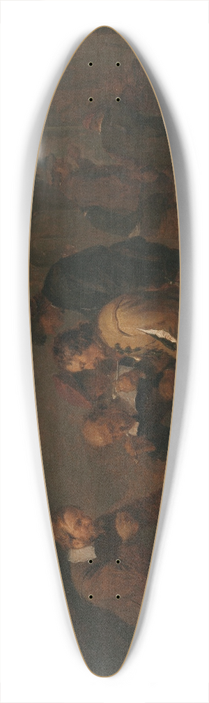David Teniers The Younger - The Gamblers 39.3 inch art pintail longboard deck